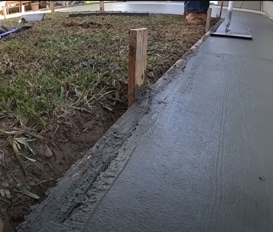 concrete patio