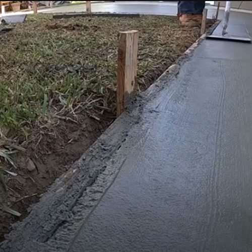 concrete patio